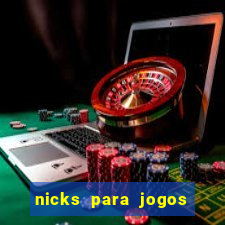 nicks para jogos de tiro